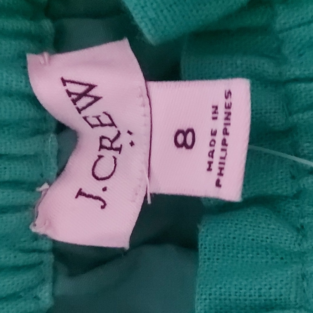 J.Crew Linen-cotton blend city midi skirt Green Size 8 - Picture 5 of 12